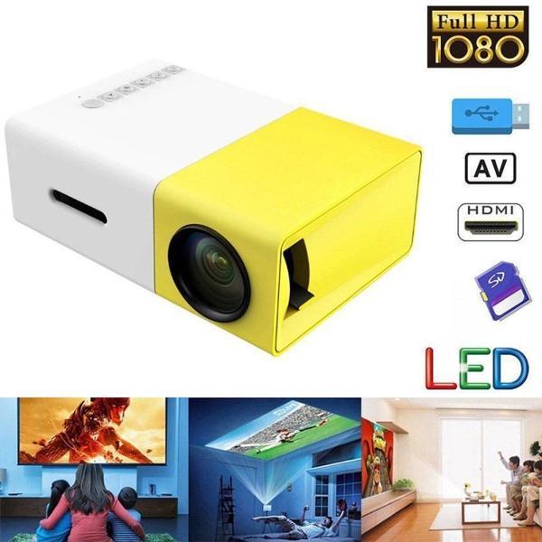 Mini Projetor Cinema Portátil HDMI/Vga/Usb/SD 1080p Full HD 600 lumens LED - Virtualize Shop